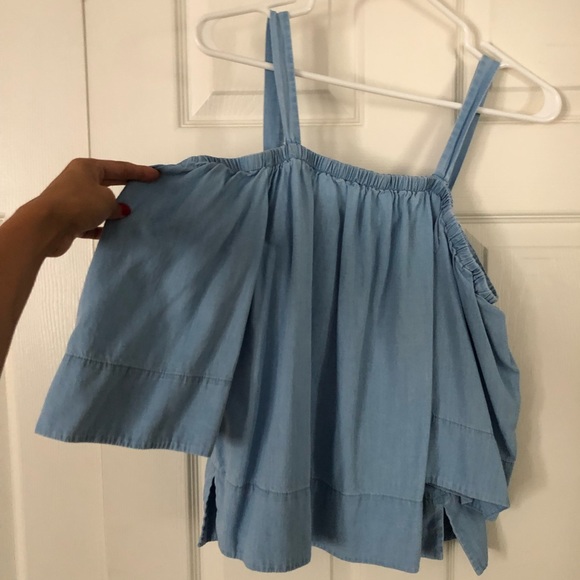 *SOLD* 
Chambray Off Shoulder Top - Picture 3 of 3